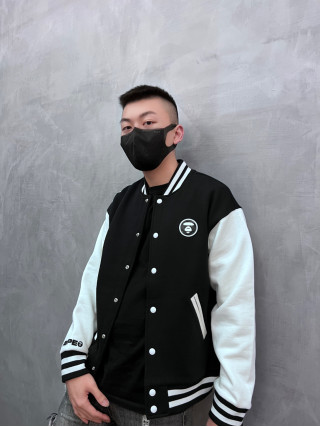 Aape 棒球外套(黑)