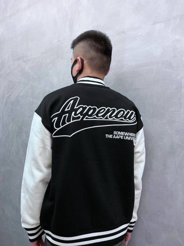 Aape 棒球外套(黑)