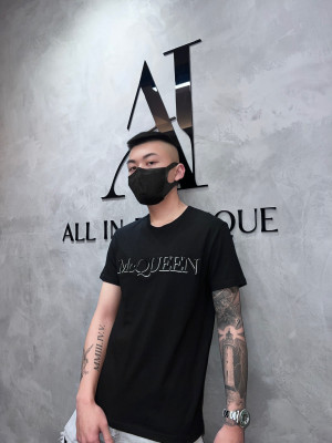Alexander McQueen 刺繡文字短袖