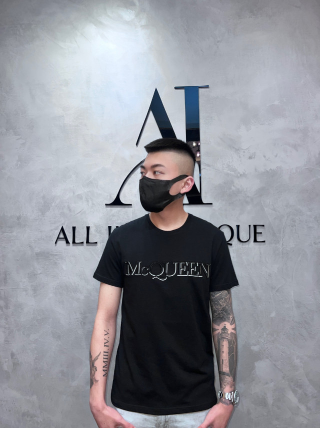 Alexander McQueen 刺繡文字短袖