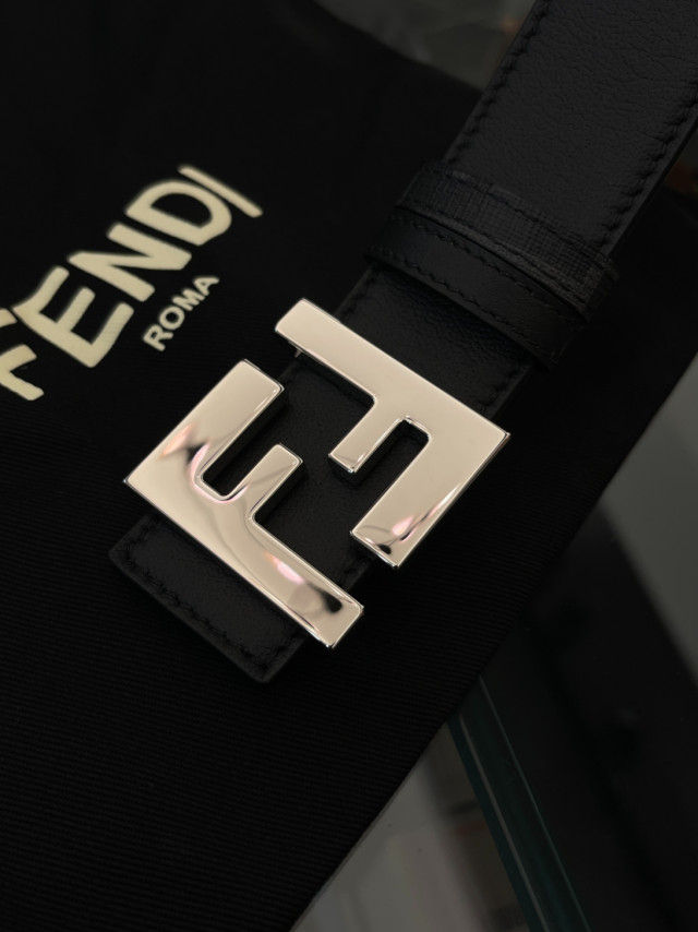 FENDI FF圖案雙面皮帶