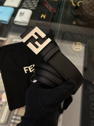 FENDI FF圖案雙面皮帶