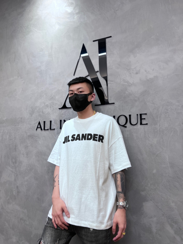 Jil Sander 文字短袖