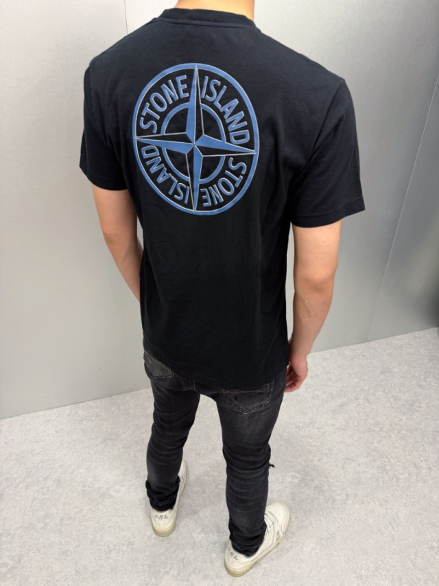 STONE ISLAND石頭島藍色羅盤短袖