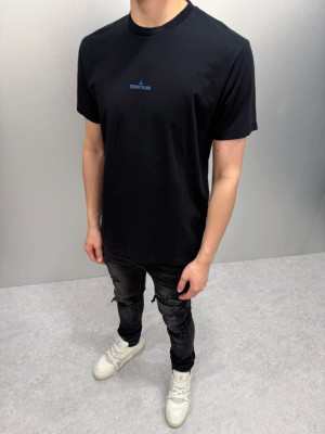 STONE ISLAND石頭島藍色羅盤短袖