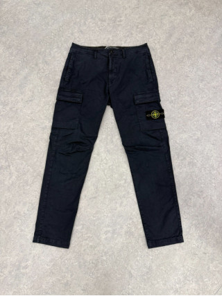 STONE ISLAND石頭島海軍藍羅盤徽章工裝褲
