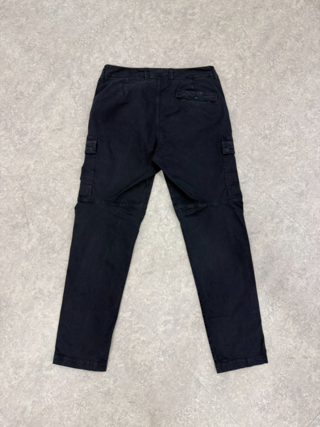 STONE ISLAND石頭島海軍藍羅盤徽章工裝褲