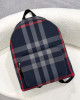BURBERRY 藍色格紋後背包 80840571