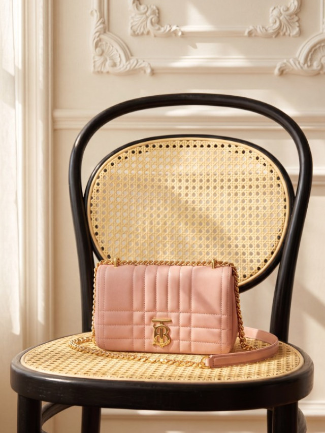 BURBERRY 粉色鍊包 80630071