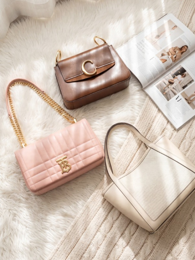 BURBERRY 粉色鍊包 80630071